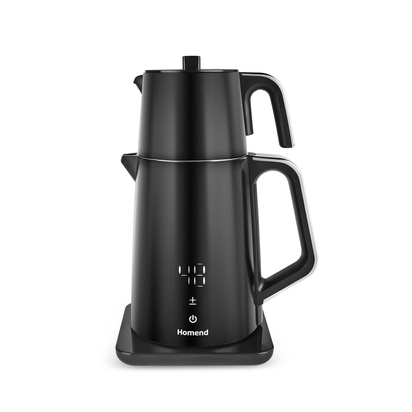 Homend Royaltea Cooltouch 1798H Dokunmatik El Yakmaz Gövdeli Paslanmaz Çelik Konuşan Çay Makinesi Siyah