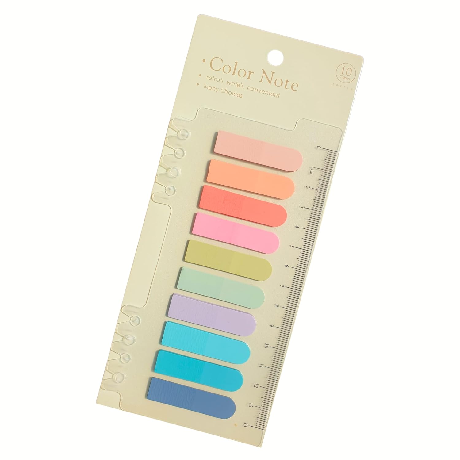 EZOSHOP Şeffaf Renkli Yapışkanlı Not Kağıdı Oval Etiket (Renkli Yaz)