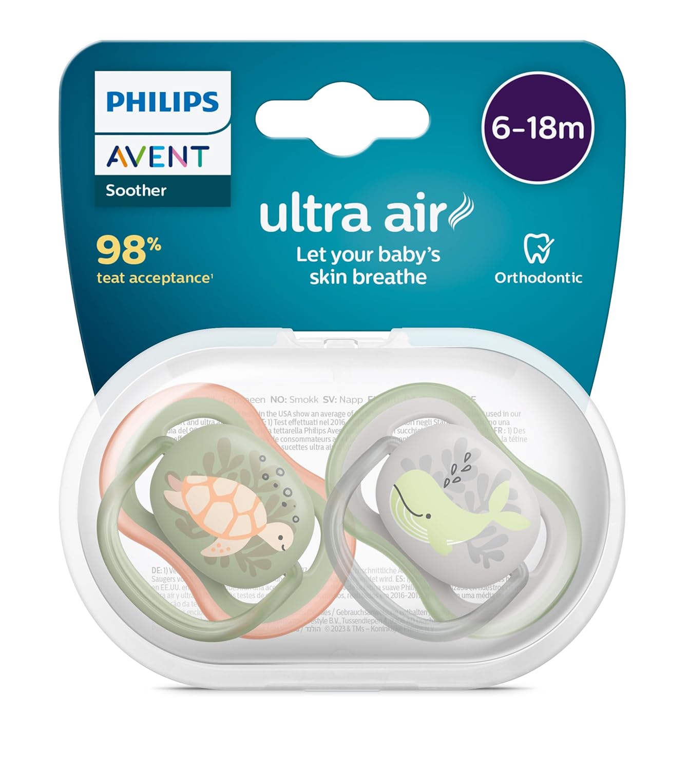 Philips Avent Ultra Air Emzik 6-18 Ay, 2'li Paket, Erkek