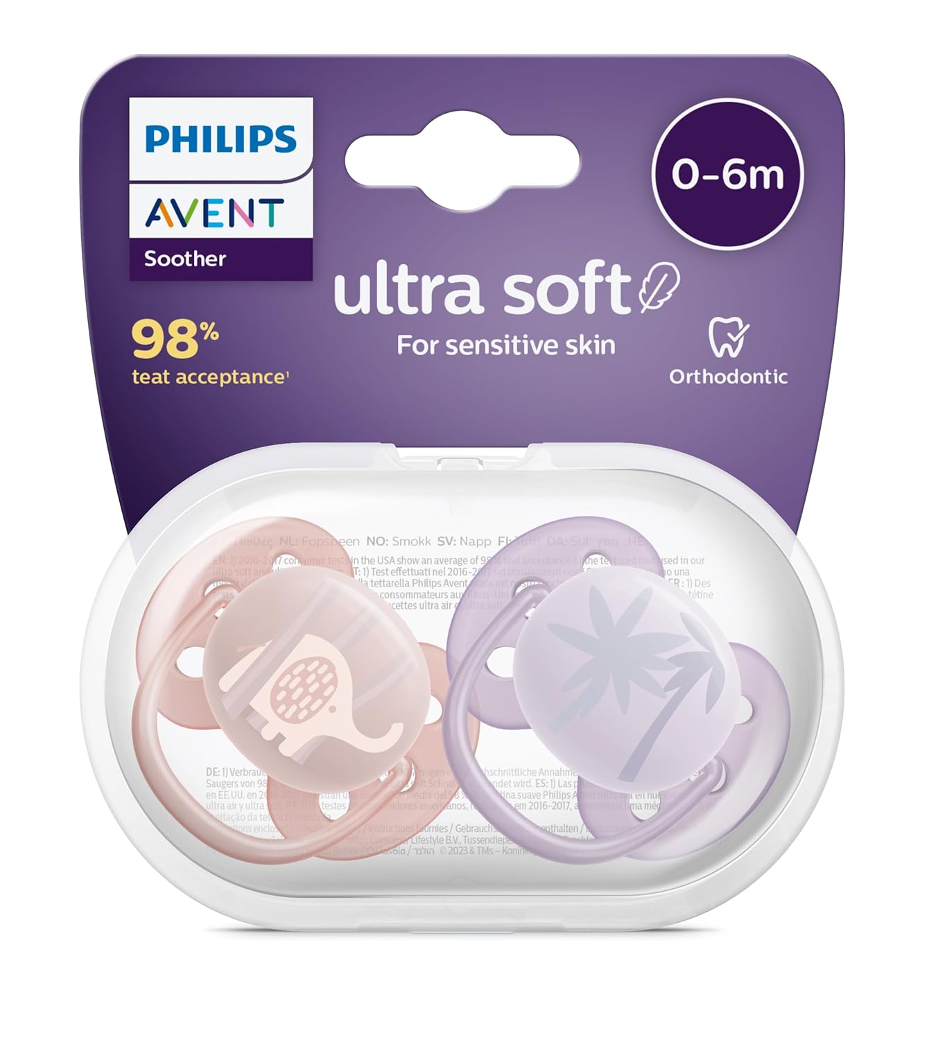 Philips Avent Ultra Soft Emzik 0-6 Ay, 2'li Paket, Kız