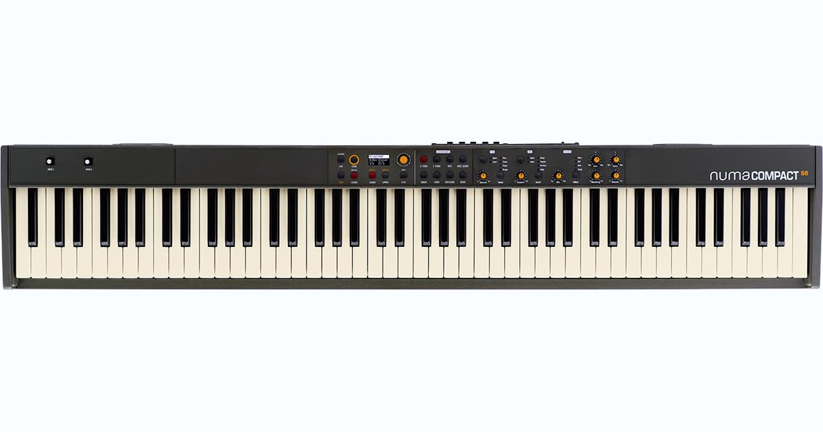 Studiologic ﻿ By Fatar Numa Compact SE | 88-Tuş, Dahili Hoparlöre Sahip TP/9 MIDI/Piyano Yarı-Ağırlıklı Aksiyon - Aftertouch Özellikli