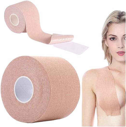 Orret Home 4Cm X 5M Göğüs Kaldırma Ve Şekillendirme Bandı,Meme Kaldırıcı Bant,Sarkık Göğüs Giderici Toplarayıcıcı Yapışkanlı Şerit Bant