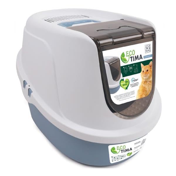 M-PETS ECO TIMA KEDİ TUVALETİ (M) OCEAN BLUE