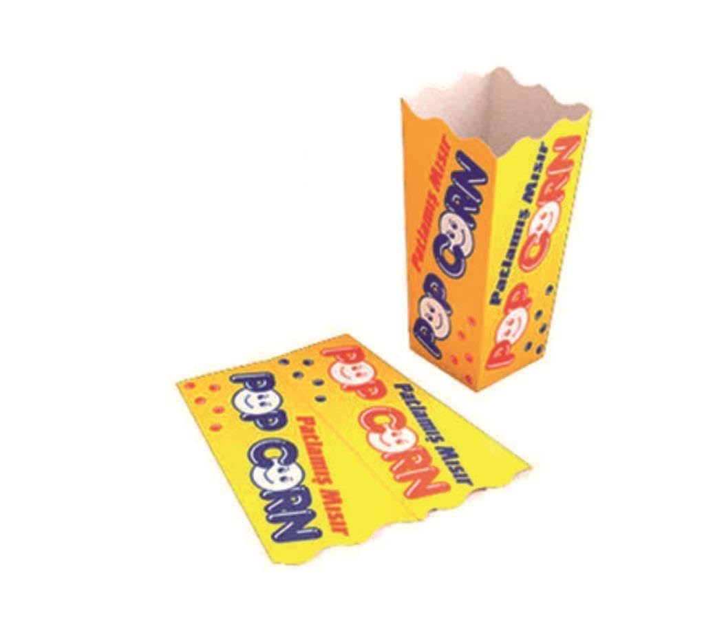 ÇELİKPENÇE Küçük Karton Pop Corn/Mısır Kutusu 100 Adet