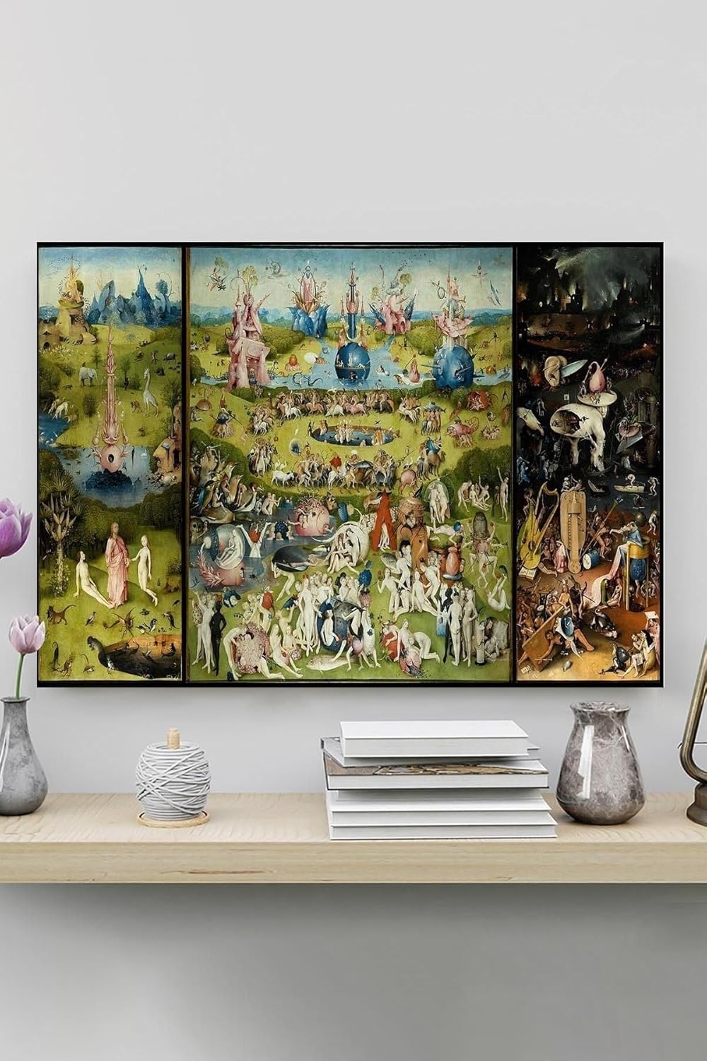 Postermanya (pster20328) Dünyevi Zevkler Bahçesi - Hieronymus Bosch Sanatsal Poster 90 x 130