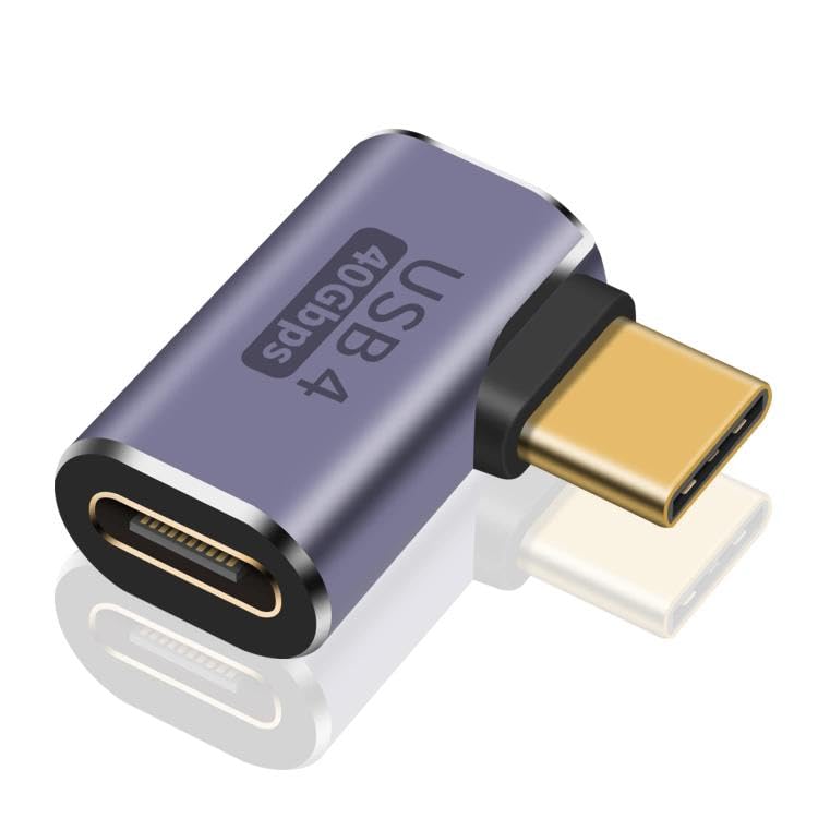 Genel 90 Derece Type-C Çevirici USB 4 40 Mbps Dik Type-C Çevirici