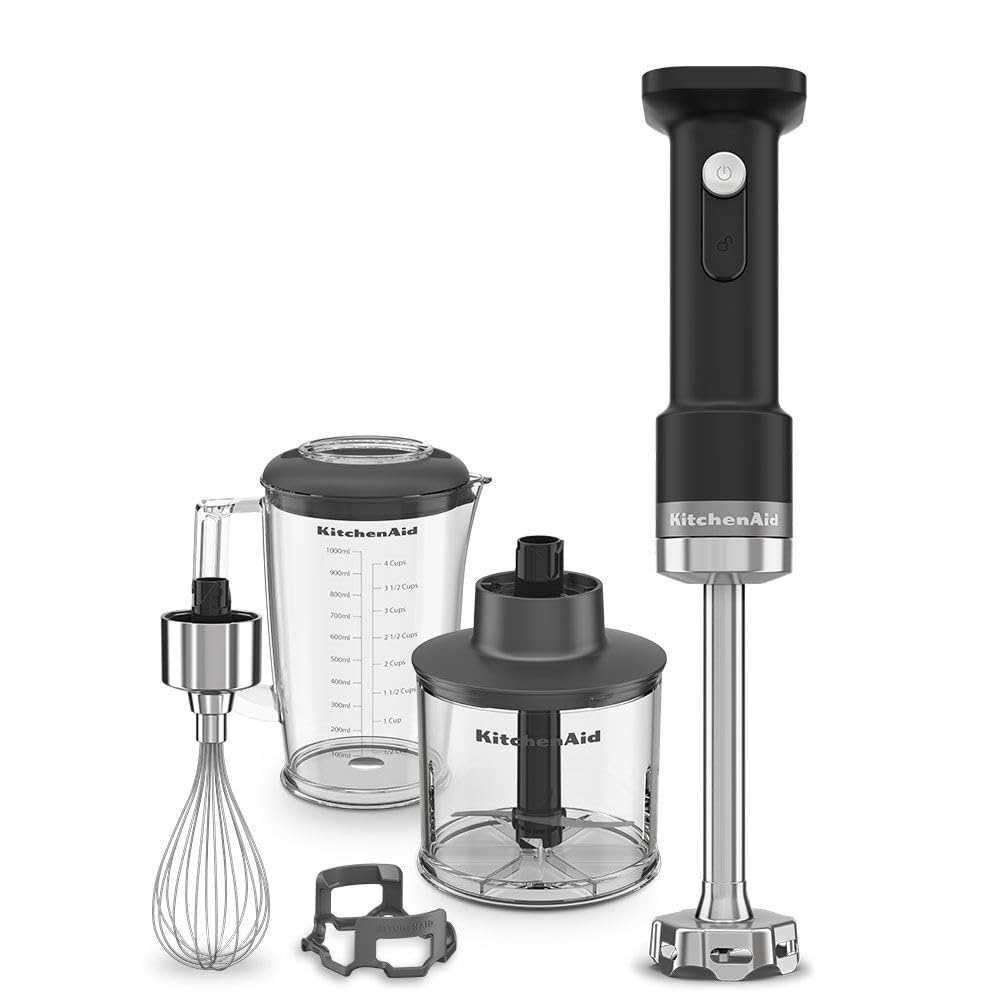KitchenAid Go 5KHBRV05BM Aksesuarlı El Blenderı Bataryasız Siyah