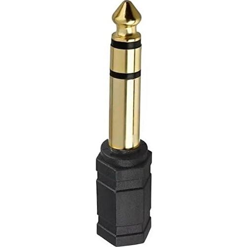 Aux amfi giriş çevirici stereo amfi giriş çevirici 3.5 mm dişi 6.35 mm erkek çevirici kulaklık jack piyano çevirici