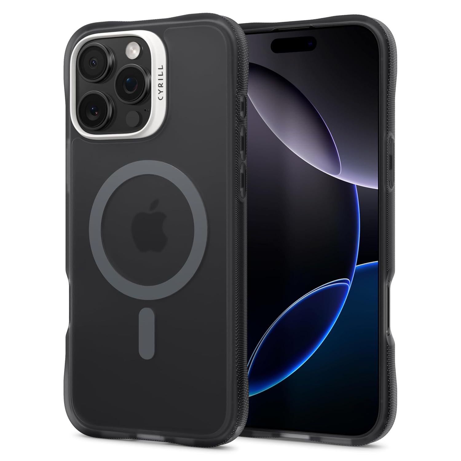 Spigen Ciel by CYRILL iPhone 16 Pro Max ile uyumlu MagSafe Kılıf UltraSheer Mag Sararma Karşıtı Hava Kanalı Teknolojisi Askeri Sınıf Koruma Space Gray Mat Kapak - ACS08244
