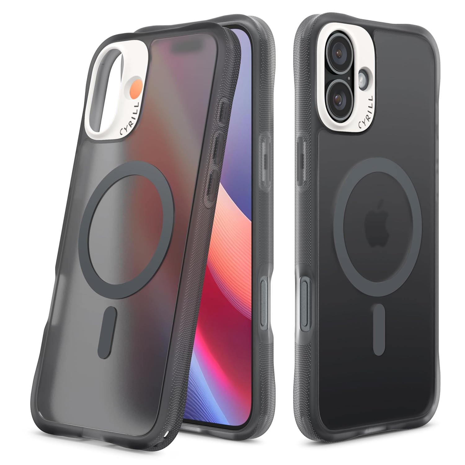 Spigen Ciel by CYRILL iPhone 16 Plus ile uyumlu MagSafe Kılıf UltraSheer Mag Sararma Karşıtı Hava Kanalı Teknolojisi Askeri Sınıf Koruma Space Gray Mat Kapak - ACS08250