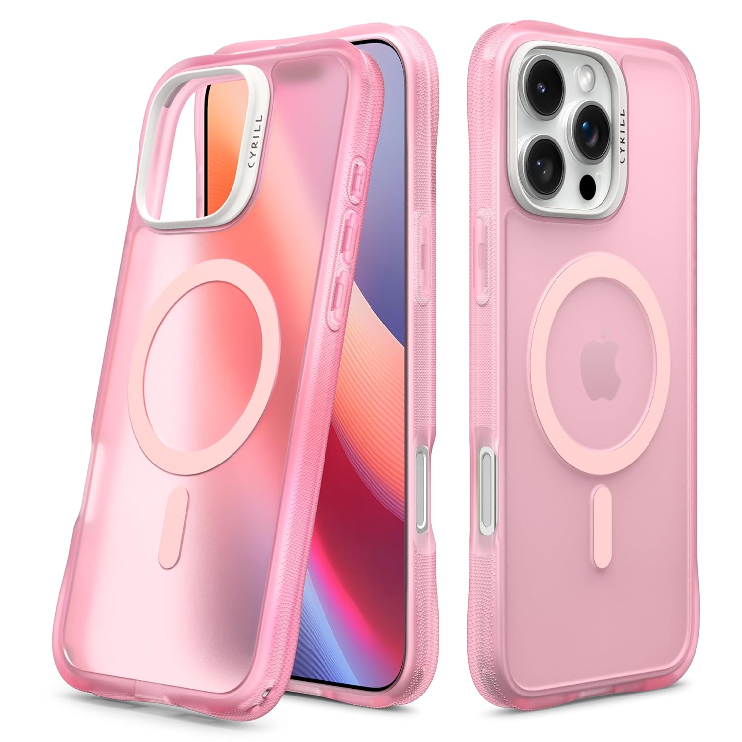 Spigen Ciel by CYRILL iPhone 16 Pro ile uyumlu MagSafe Kılıf UltraSheer Mag Sararma Karşıtı Hava Kanalı Teknolojisi Askeri Sınıf Koruma Baby Pink Mat Kapak - ACS08255