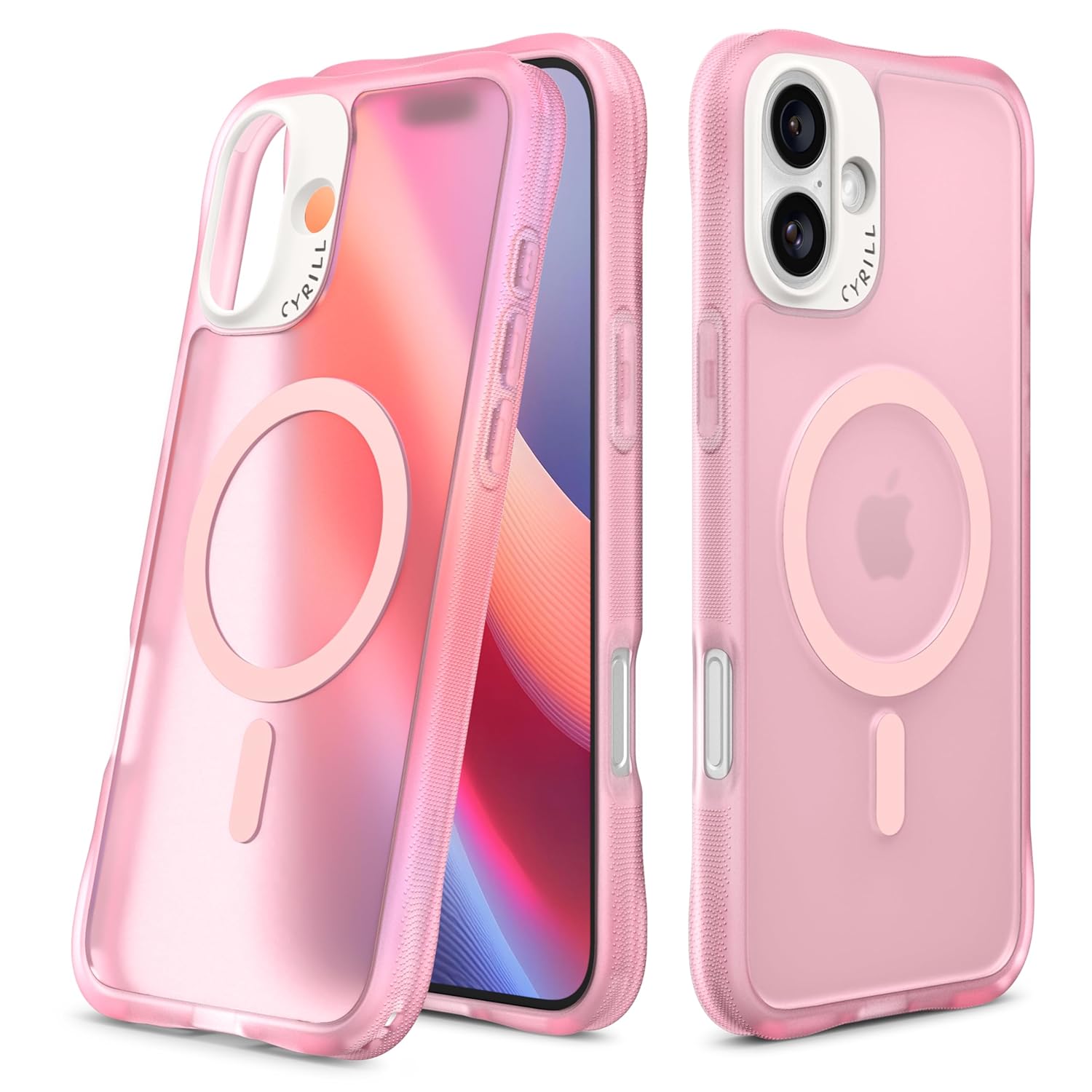 Spigen Ciel by CYRILL iPhone 16 ile uyumlu MagSafe Kılıf UltraSheer Mag Sararma Karşıtı Hava Kanalı Teknolojisi Askeri Sınıf Koruma Baby Pink Mat Kapak - ACS08259