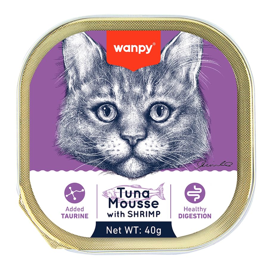 Ton Balıklı ve Karidesli Yaş Pate Kedi Maması, 40 Gr, 6 Adet