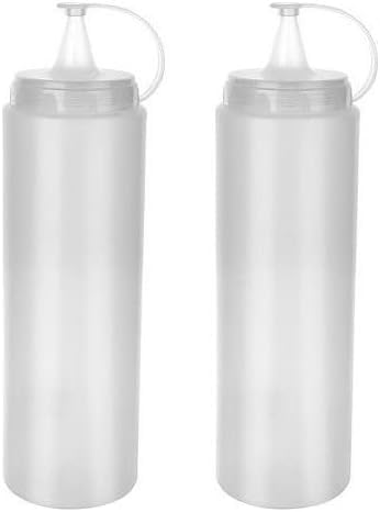 Orret Home 2 Adet Sos Şişesi 700 Ml Plastik Yağlık Sirkelik Ketçap Mayonez Sızdırmaz Sosluk Yağdanlık,BPA İçermez (Şeffaf)