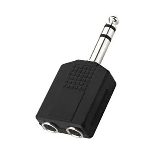6.3 mm jack çoğaltıcı 6.3 mm erkek 2x 6.3 mm dişi jack gitar jack çoğaltıcı