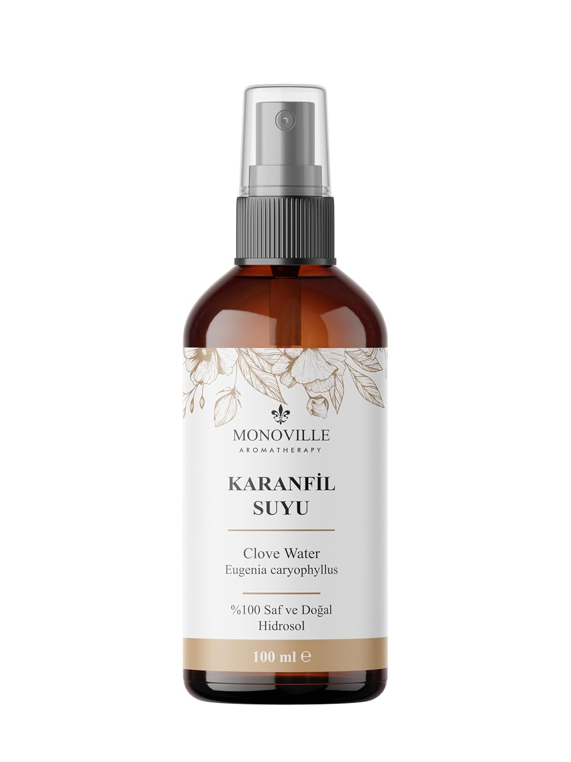 Monoville Karanfil Suyu 100 ml Cam Şişe%100 Saf ve Doğal (Clove Water)
