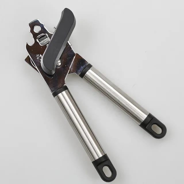 Orret Home Manuel Konserve Açacağı, Gıdaya Uygun Paslanmaz Çelik, Pürüzsüz Kenar, Teneke Kapak Kavanoz Şişe Kapağı Açacakları Kaymaz Saplı ve Artrit Yaşlılar için Ergonomik Dönüş Topuzu
