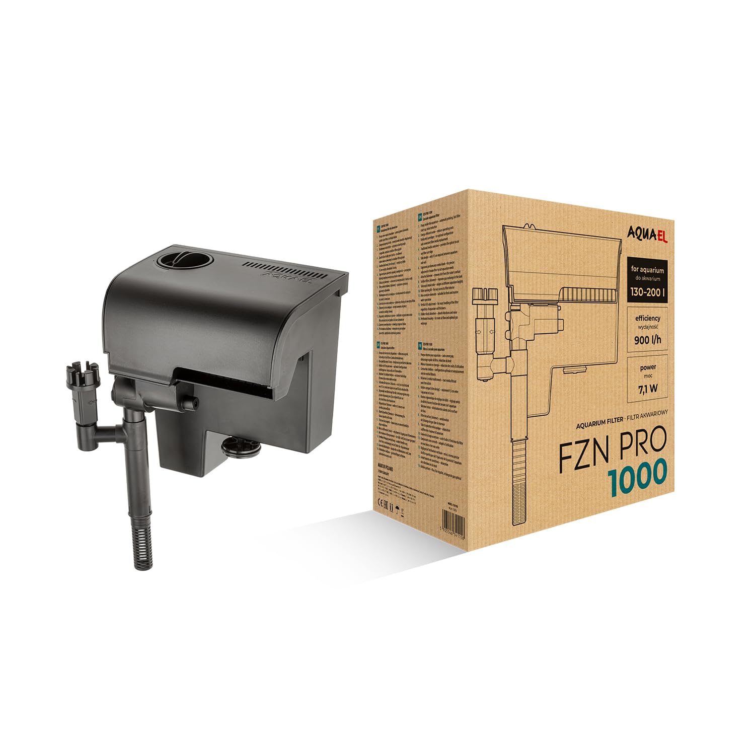 Aquael FZN Pro 1000 Askı Filtre 7,1W 900L/S