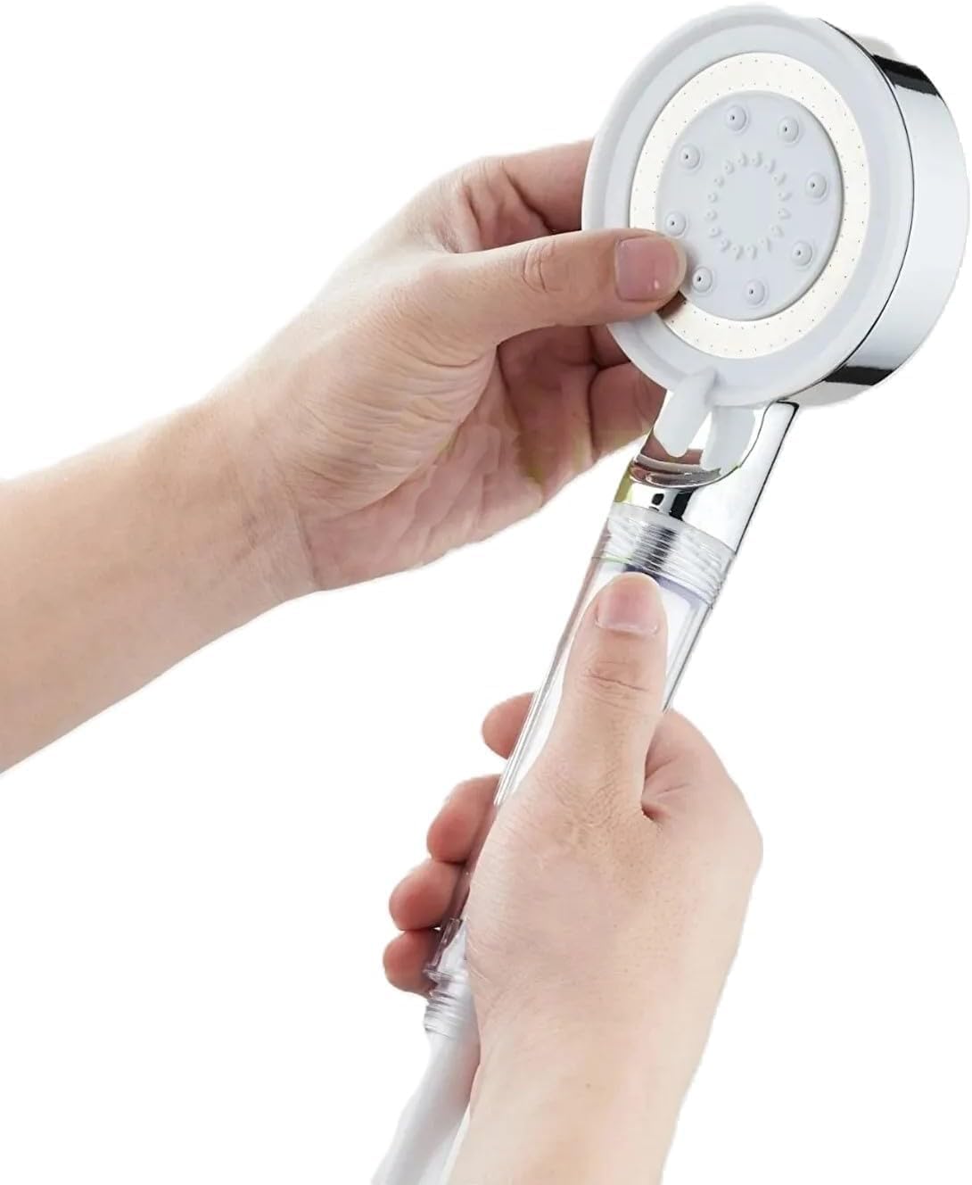 Fusty GrandFilter 5 Fonksiyonlu Yüksek Basınçlı Kireç Filtreli Duş Başlığı (Beyaz)