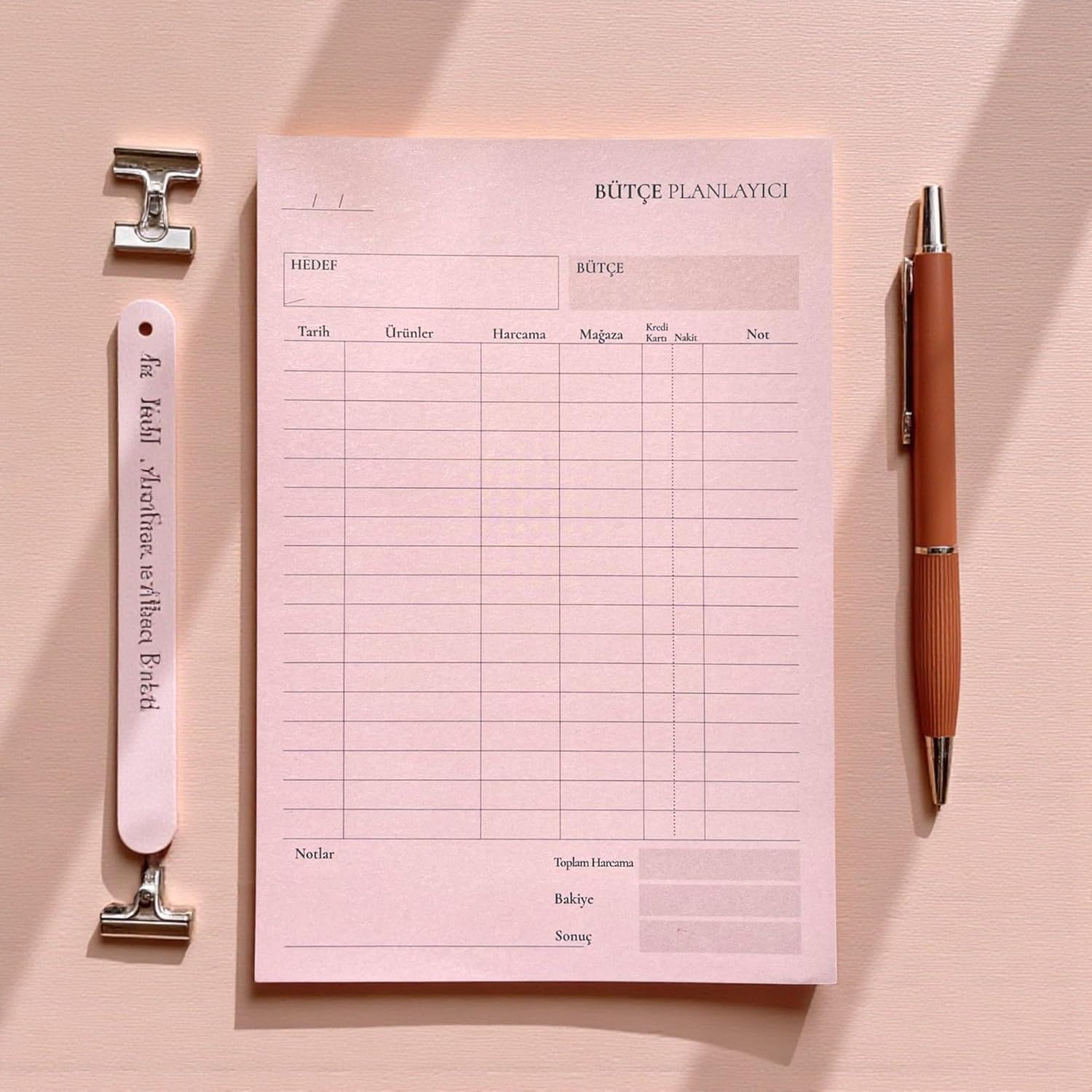 Fark Tanıtım Tarihsiz Masaüstü Planlayıcı, 10 Farklı Planlama, 80 Yaprak (Bütçe Planlayıcı)