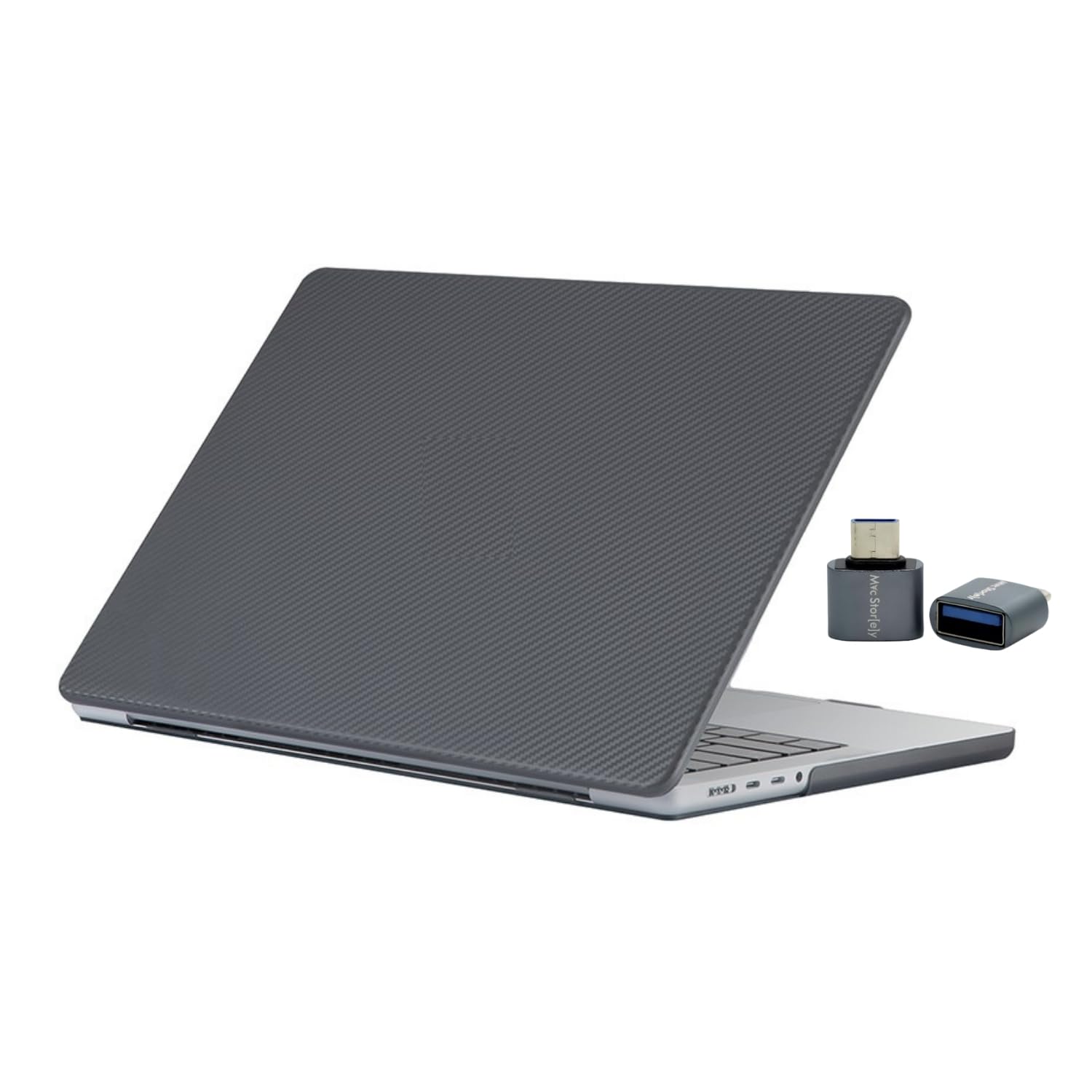 McStorey MacBook Pro 16.2 inç Kılıf – Karbon Fiber Desenli Hard Shell Kapak, Mat Anti-Parmak İzi, Çizilmeye Dayanıklı Koruma, Touchbarsız M1/M2/M3/M4 Uyumlu (A2485 A2780 A2991 A3403 A3186) Siyah