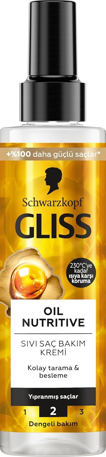Gliss Oil Nutritive Sıvı Saç Bakım Kremi 200 ml