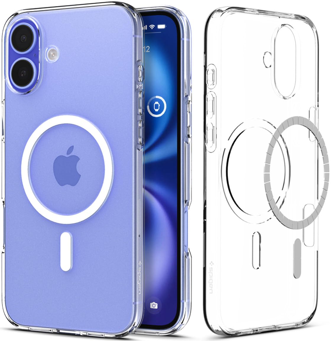 Spigen iPhone 16 ile uyumlu ince MagSafe Kılıf Liquid Crystal Sararma Karşıtı DuraClear Hava Kanalı Teknolojisi Askeri Sınıf Koruma MagFit Crystal Clear Şeffaf Kapak - ACS08390