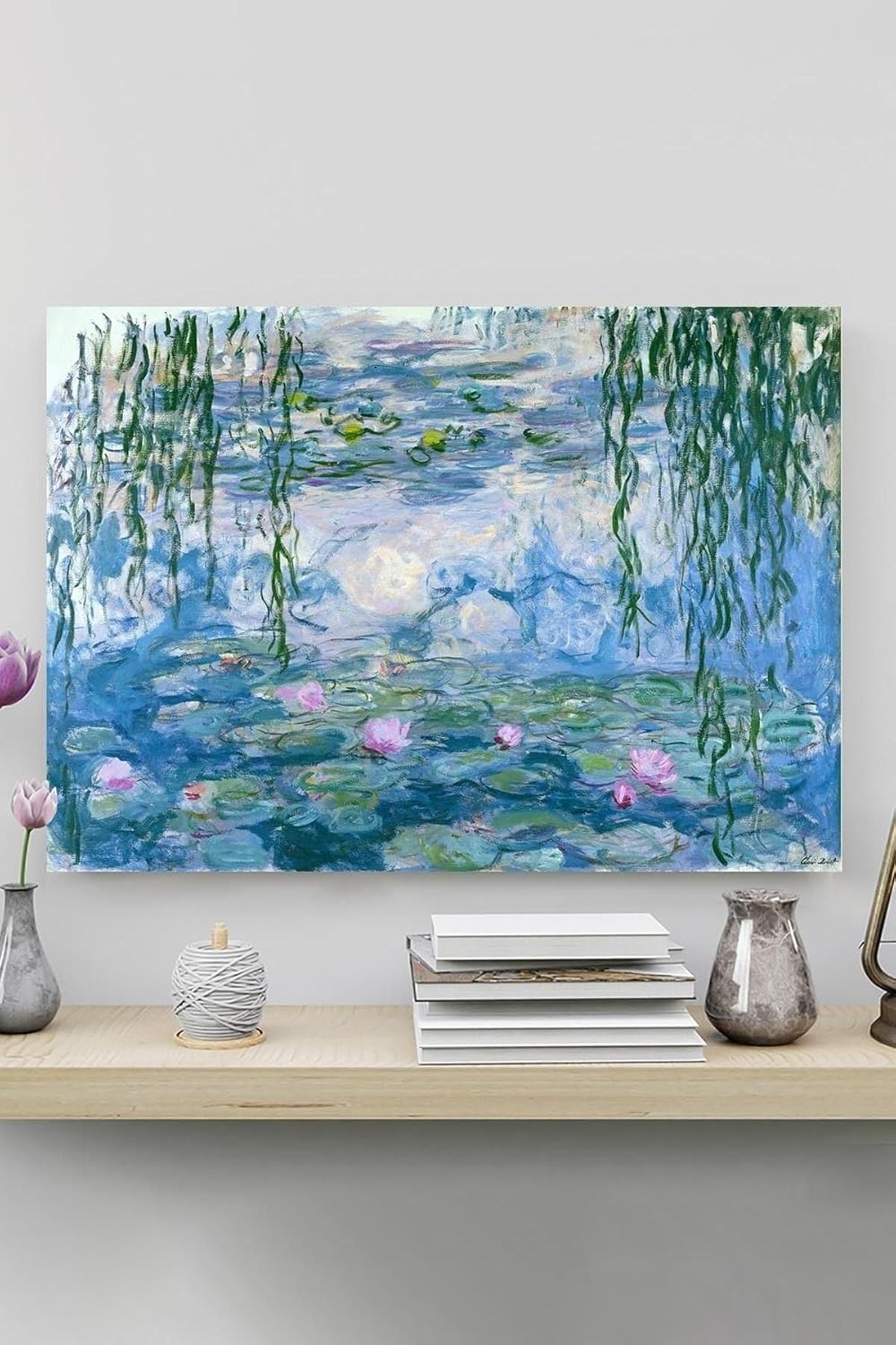 Postermanya (pster20357) Water Lilies - Nilüferler - Claude Monet Sanatsal Poster 90 x 130