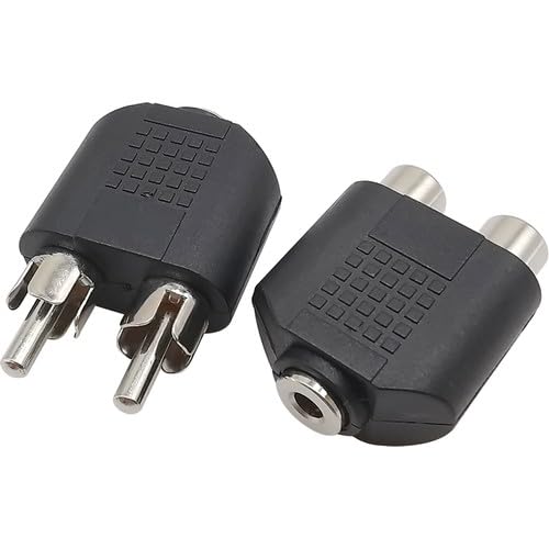 Dişi 3.5 mm stereo erkek 2 rca 2x erkek rca dişi stereo jack