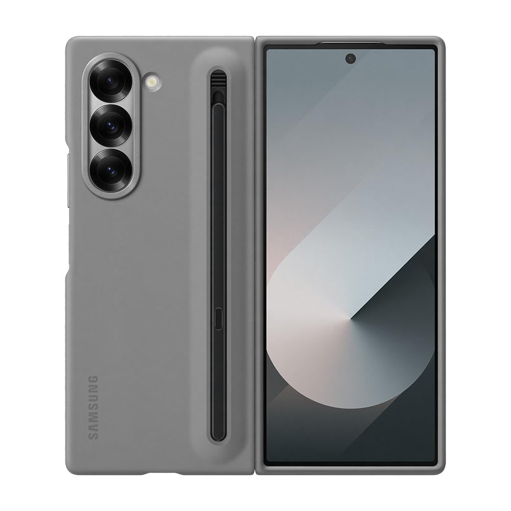 Samsung Galaxy Z Fold 6 Spen'li Kalemli Kılıf - Gri
