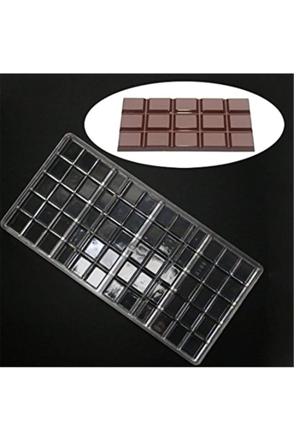 Polikarbon Çikolata Kalıbı Şeffaf ecmelNM370