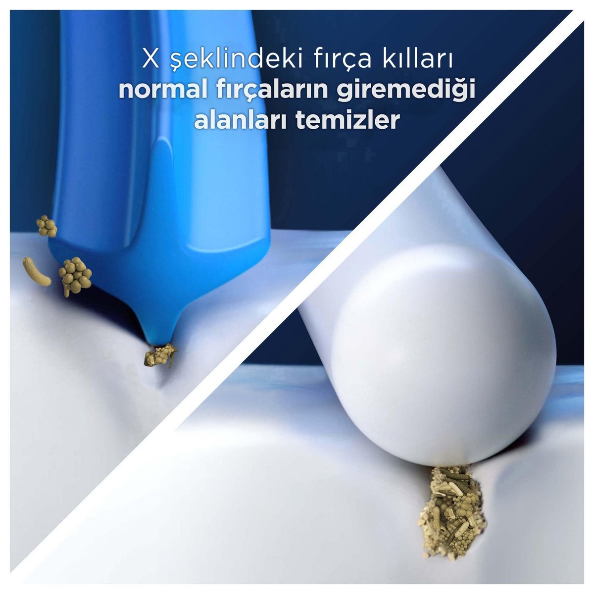 Oral-B Cross Action X-Filament Şarjlı Diş Fırçası Yedek Başlığı 4 Adet