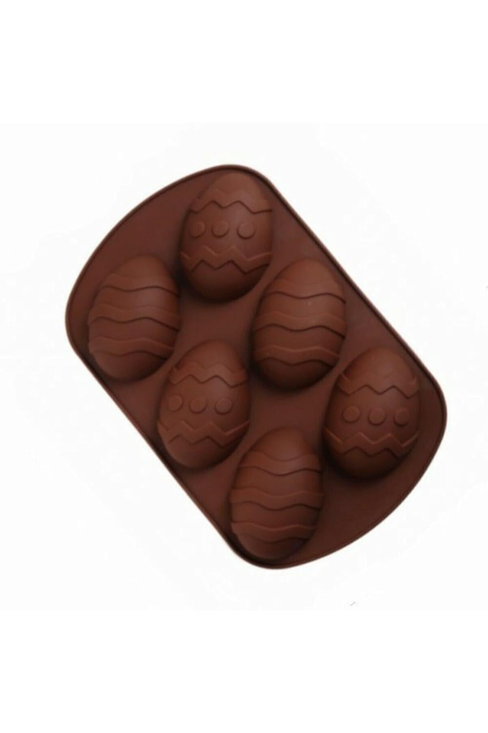 Çikolata Kalıbı Yumurta Silikon Çikolata Kalıbı Vurmalı Pinyata Kalıbı Kahverengi ecmelNM468