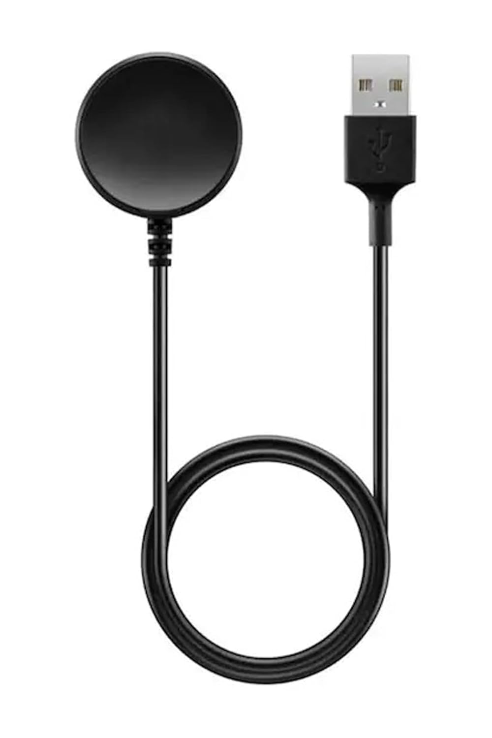 Coverzone Samsung Galaxy Watch 6 ile Uyumlu Akıllı Saat Usb Şarj Aleti Akıllı Saat Şarj Kablosu Manyetik Siyah