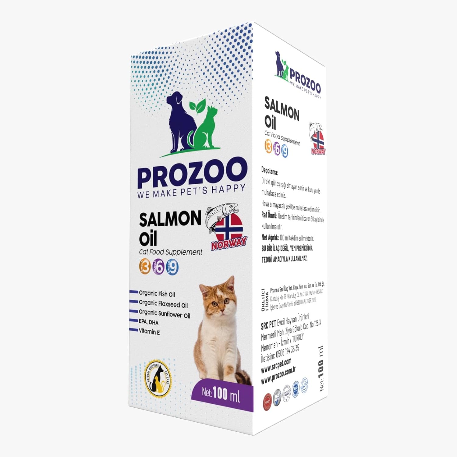 prozoo Somon Yağı Kedi 100 Ml