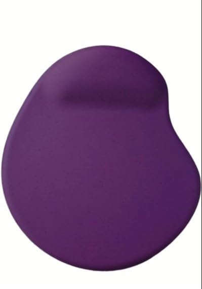 usin Oval Bilek Destekli Kum Desen Tip Kaymaz Taban Optik Bilgisayar Notebook Mouse Pad Maus Pad 17,5x21,5cm (Mor)