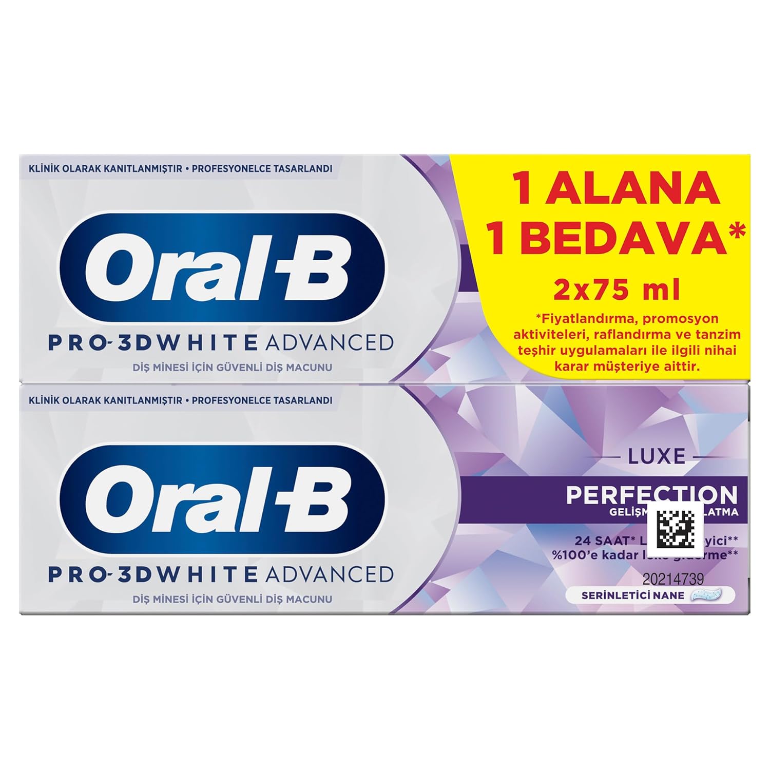 Oral-B Pro 3D White Advanced Luxe Perfection Diş Macunu 150 ml