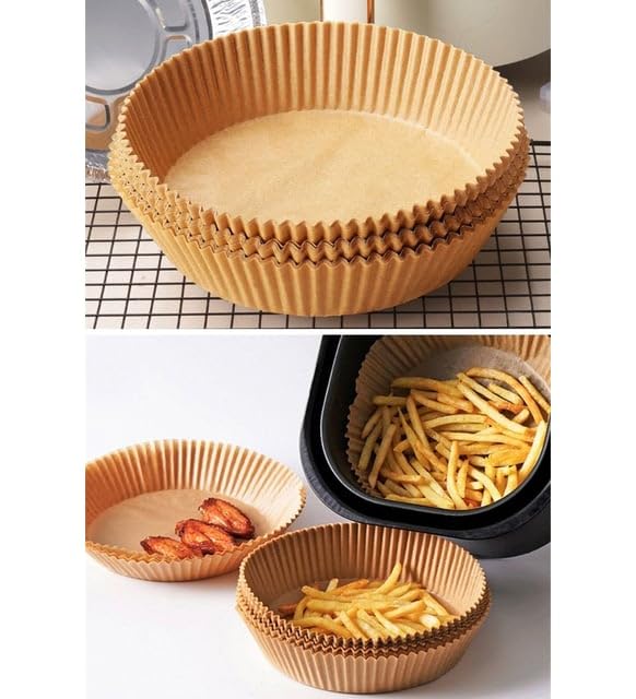 Airfreyer kağıdı Airfryer'lar, mikrodalga fırınlar, fırınlar, buharlı pişiriciler ve ocaklar için mükemmel olan bu kağıtlar, pişirme, kızartma ve yemek servisi için idealdir.
