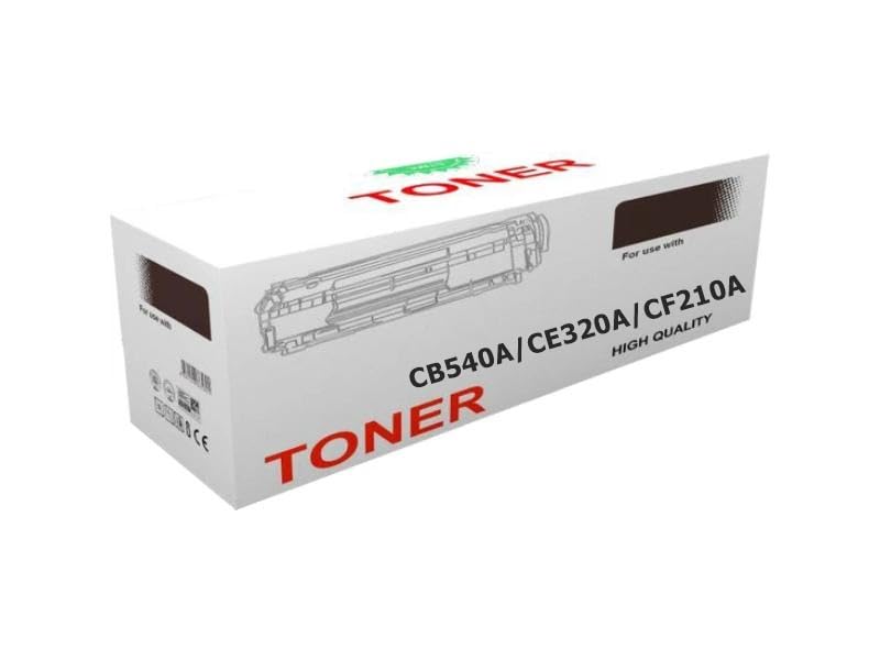 HP UYUMLU CB540A/CE320A/CF210A Çipli Siyah Muadil Toner
