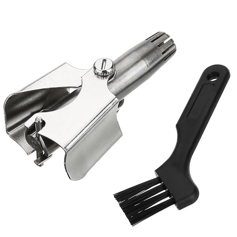 Monte Lua Erkekler ve Kadınlar için Burun Kılı Düzeltici Taşınabilir Manuel Burun Kılı Kesme Makinesi Paslanmaz Çelik Yıkanabilir ve Paslanmaz Temizleme Fırçası ile Hassas Bakım Aleti Burun Kılı Çıkarıcı