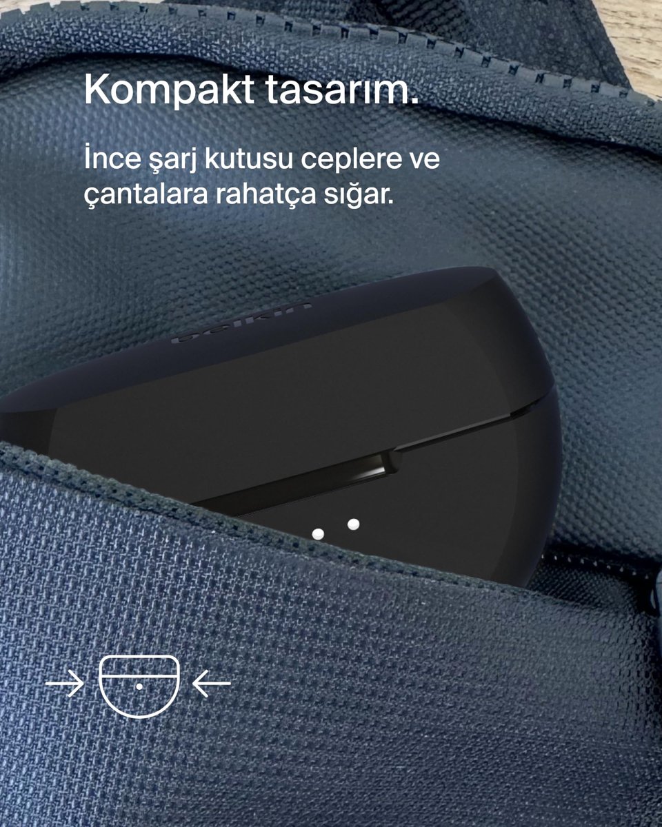 Belkin SoundForm TWS Kulaklık- Siyah