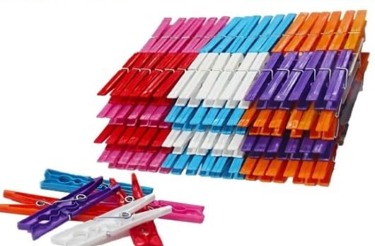 AEE® 144 Adet Plastik Mandal,Çamaşır Asma Mandalı,İz Bırakmaz,Ekstra Dayanıklı