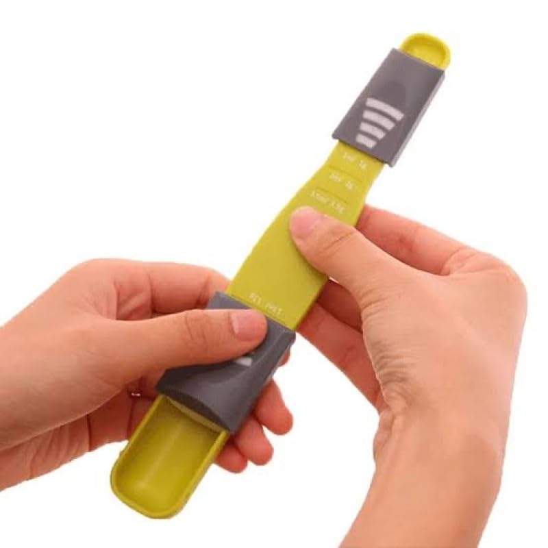 Orret Home İki Taraflı Ayarlanabilir Ölçüm Kaşığı, Baharat, Tuz, Şeker İçin Ayarlı Ölçü Kaşığı, Mutfakta Çok Yönlü Kullanım