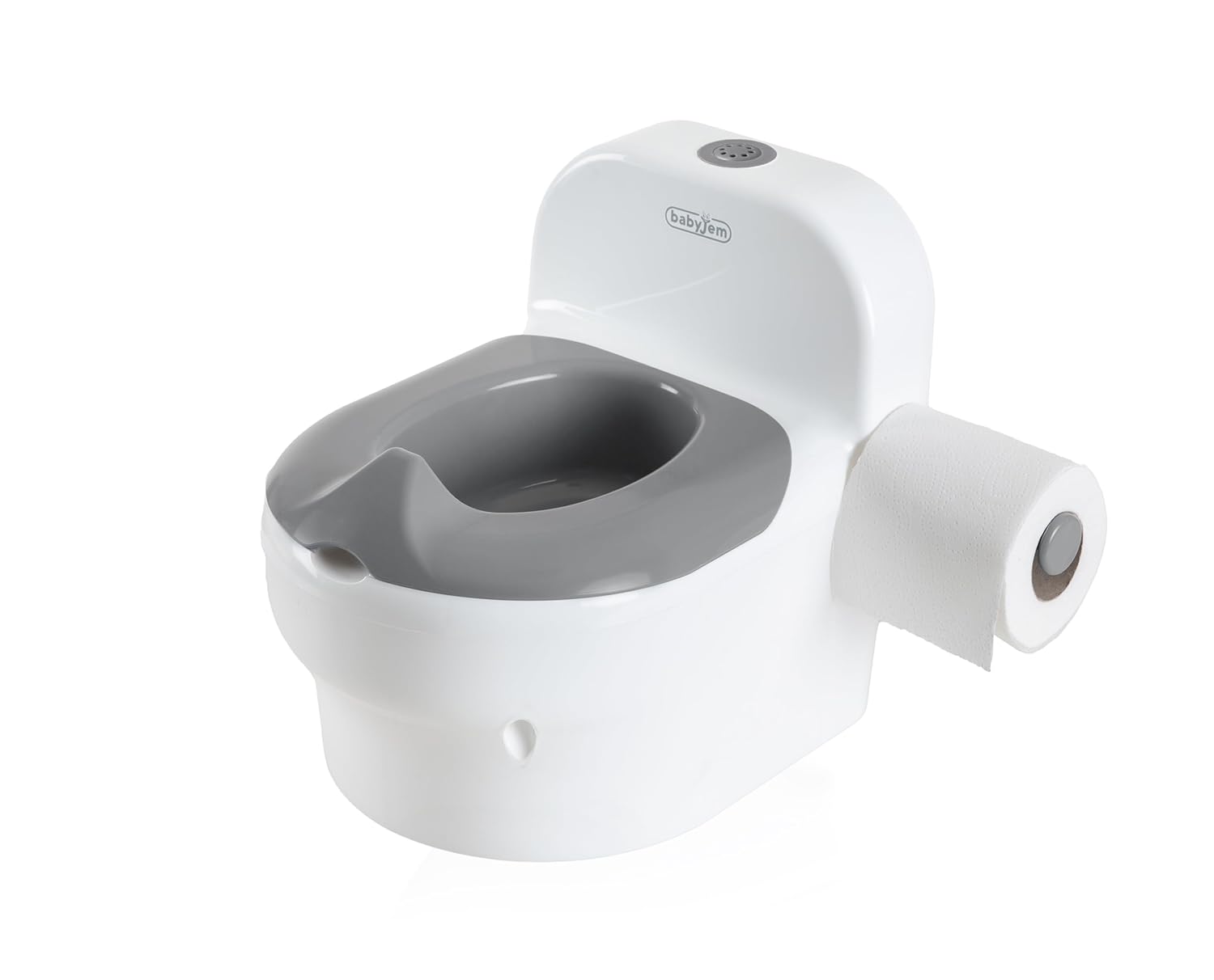 Babyjem Sifon Sesli Klozet Lazımlık Tuvalet Eğitimine Yardımcı, Beyaz