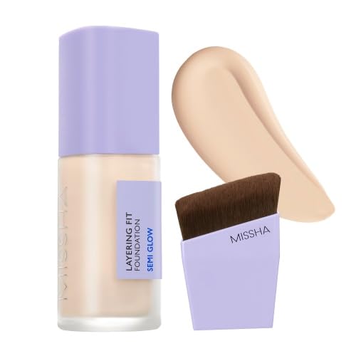 MISSHA Yarı Parlak Bitişli Nemlendirici Fondöten Layering Fit Foundation Semi Glow (NO.21 FAİR)