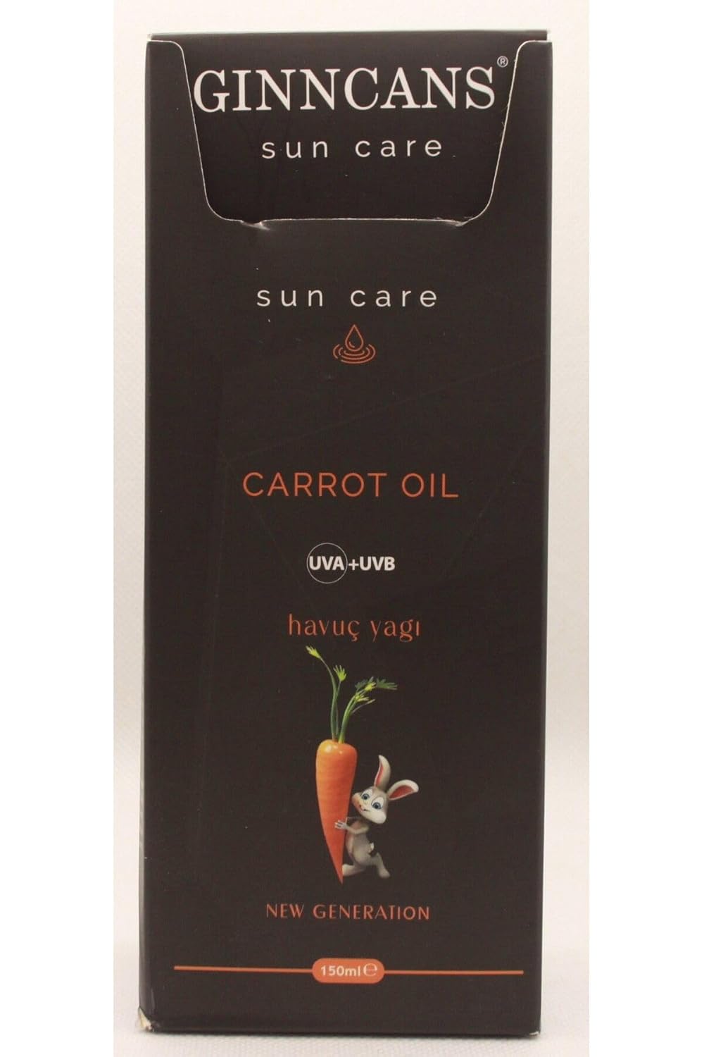 COSMETIC & COSMETICS by GINNCANS SUN GÜNEŞ KORUYUCU KREM UVA+UVB BRONZLAŞTIRICI HAVUÇ YAĞI 150ML