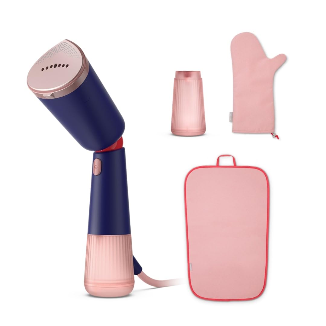 Philips 5000 Serisi Buharlı Düzleştirici - Güçlü 1400W, Sürekli Buhar, İki Su Haznesi, 35sn Hızlı Isınma, Eco ve Max Ayarları, Ayarlanabilir Başlık, Metal Taban, Aksesuarlar, Deniz Mavisi (STH5030/20)