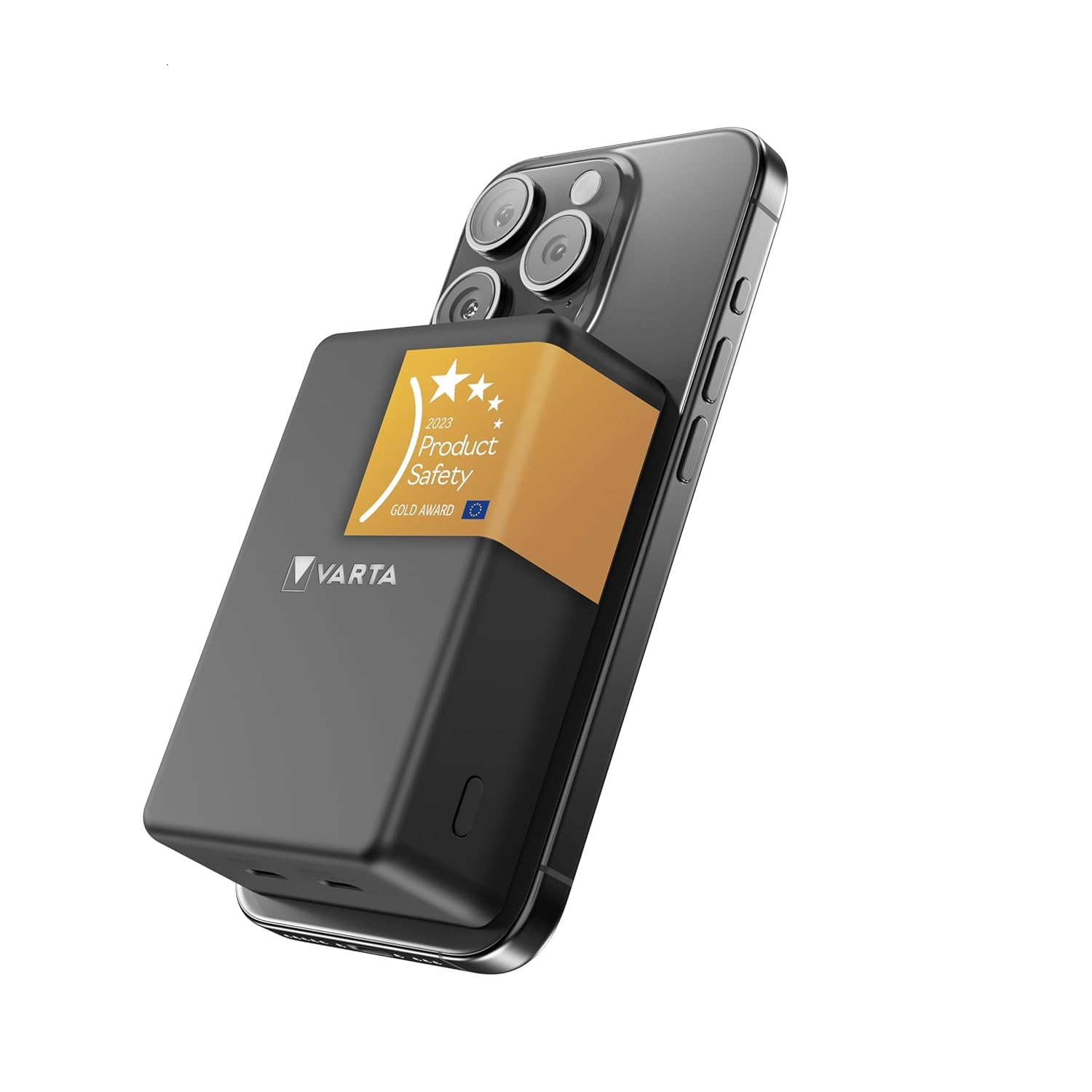 VARTA Power Bank 5.000mAh, powerbank magnetico, Mag Pro Power on Demand, caricabatterie portatile con USB C, compatibile con MagSafe e Qi Standard (per compatibilità con iPhone e Android), verde