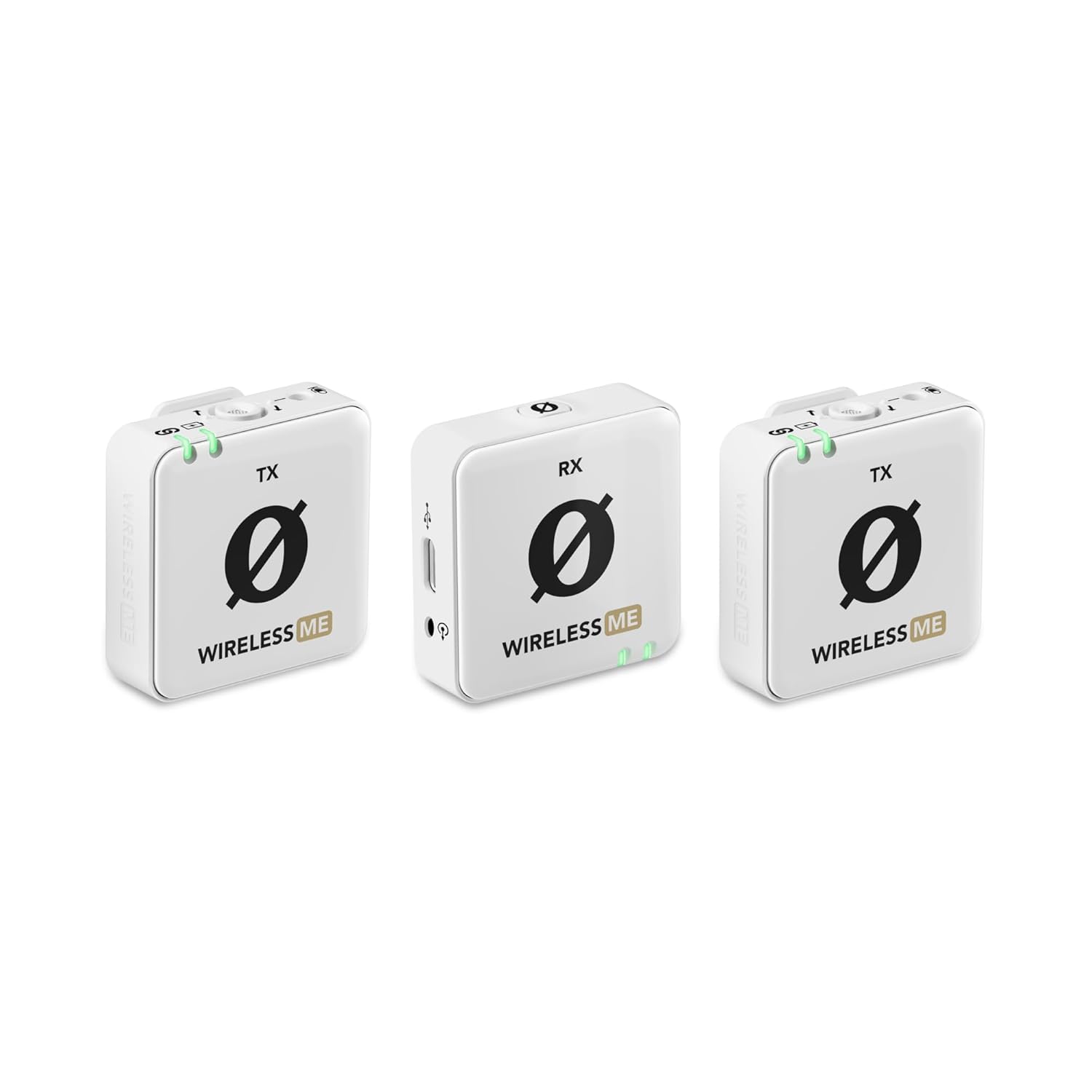 RØDE Wireless ME Dual, Dahili mikrofonlu Kablosuz Mikrofon seti, Gain Assist Teknoloji, 100 metre Menzil - Beyaz