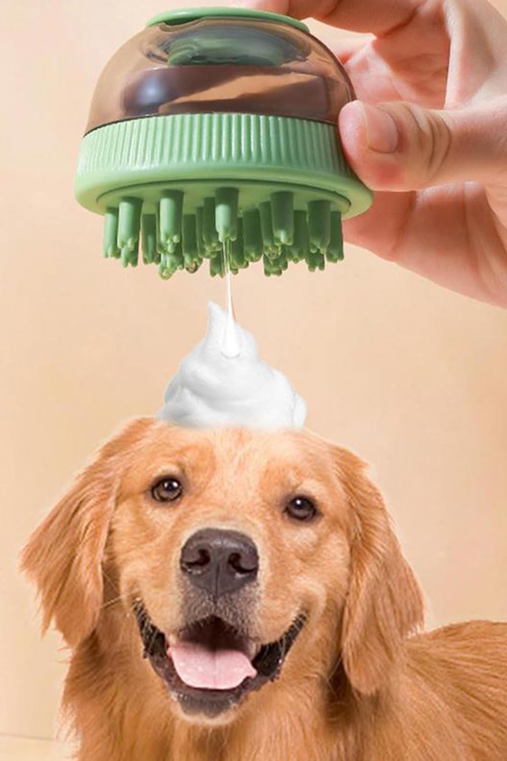 Orret Home Hazneli Evcil Hayvan Kesesi, Silikon Çift Başlıklı Masaj ve Yıkama Kesesi, Derinlemesine Temizlik ve Masaj İçin, Evcil Hayvan Bakım Ürünü